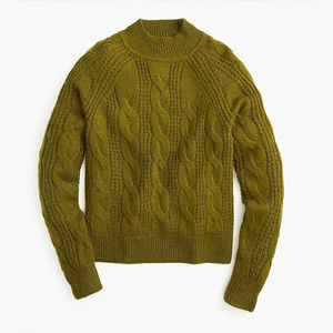 NWT J. Crew Mockneck Cable-knit Sweater - XL